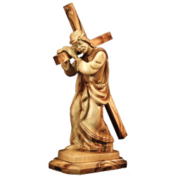 carrying cross statue