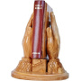 praying hands carrying bible