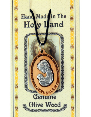 Baby Jesus and Virgin Mary necklace