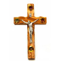 Olive wood wall hanging crucifix 16cm